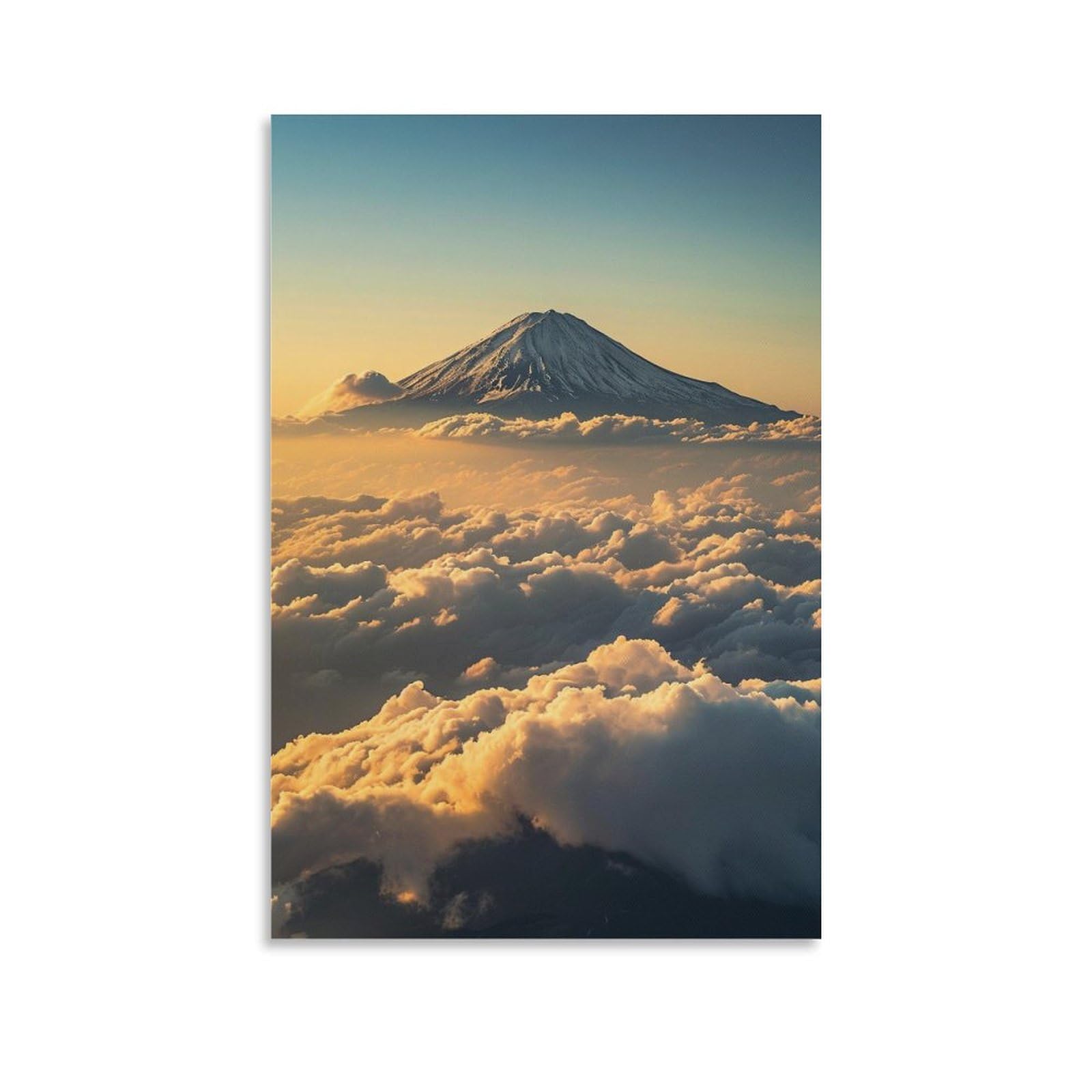 写真「天界からの光」Joshua 額装 富士山 自然 風景 J Amazon.co.jp: 絵画 日の出の富士山と雲海 アートパネル ポスター